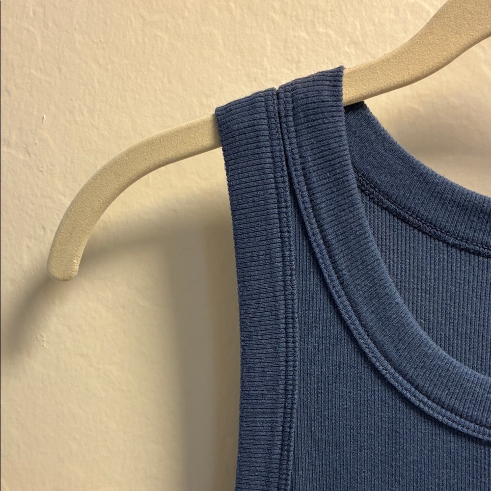 Michael Stars Blue Sleeveless Tank Midi Dress, Size Small - Picture 3 of 7